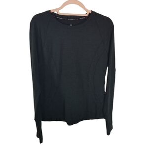 Spyder charcoal long sleeve running shirt